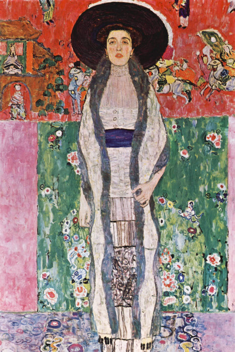 Gustav Klimt - Adele Bloch-Bauer II, Glasbild