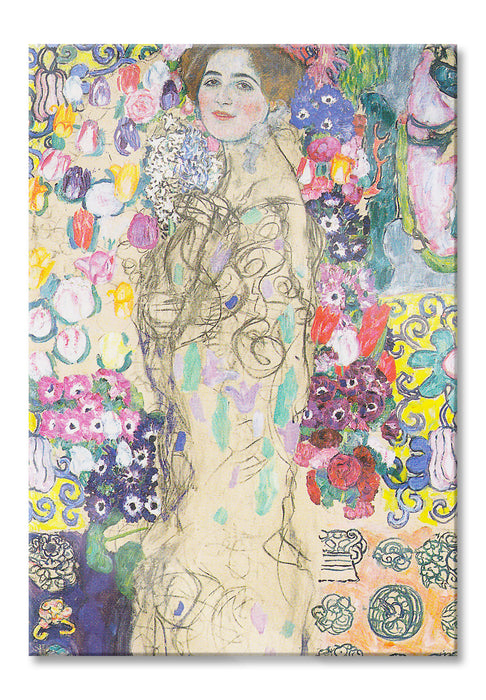 Gustav Klimt - Ria Munk III, Glasbild