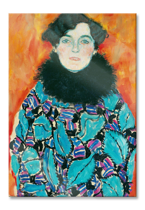 Pixxprint Gustav Klimt - Johanna Staude, Glasbild