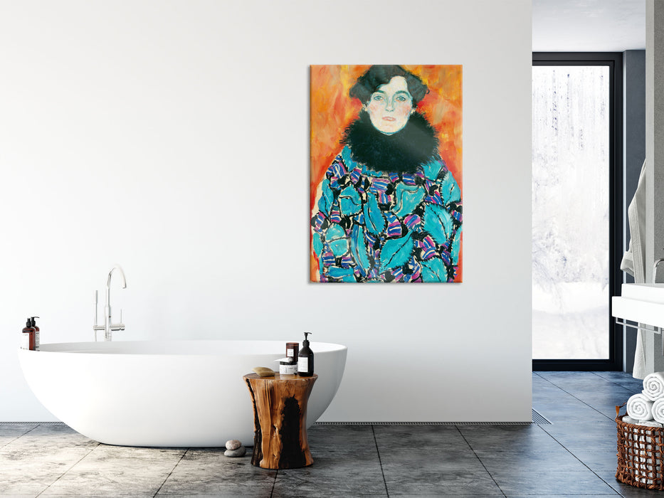 Gustav Klimt - Johanna Staude, Glasbild