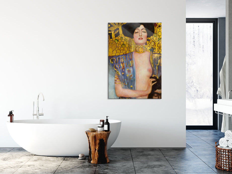 Gustav Klimt - Judith I, Glasbild