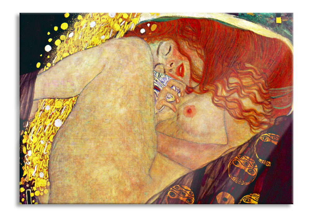 Gustav Klimt - Danaë, Glasbild