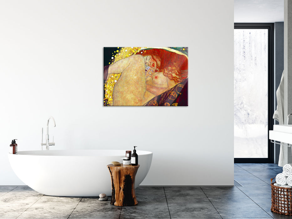 Gustav Klimt - Danaë, Glasbild