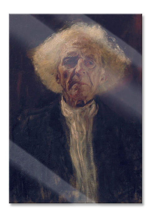 Gustav Klimt - Blinder Mann, Glasbild