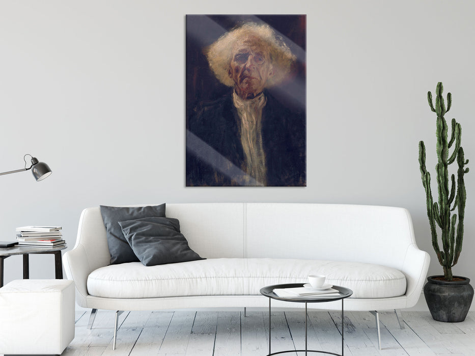 Gustav Klimt - Blinder Mann, Glasbild