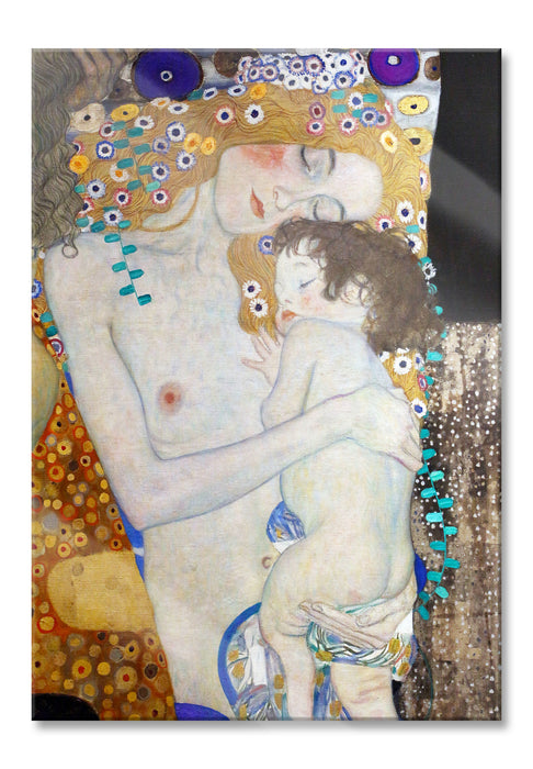 Pixxprint Gustav Klimt - Die drei Lebensalter einer Frau, Glasbild