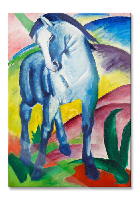 Pixxprint Franz Marc - Blaues Pferd, Glasbild