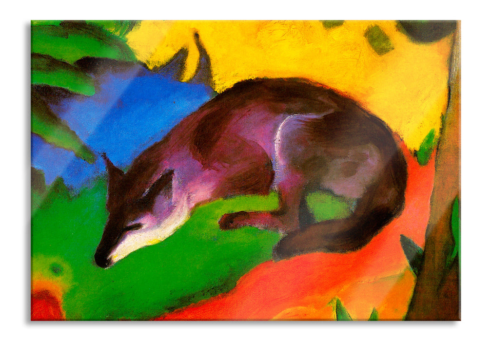 Pixxprint Franz Marc - Fuchs, Glasbild