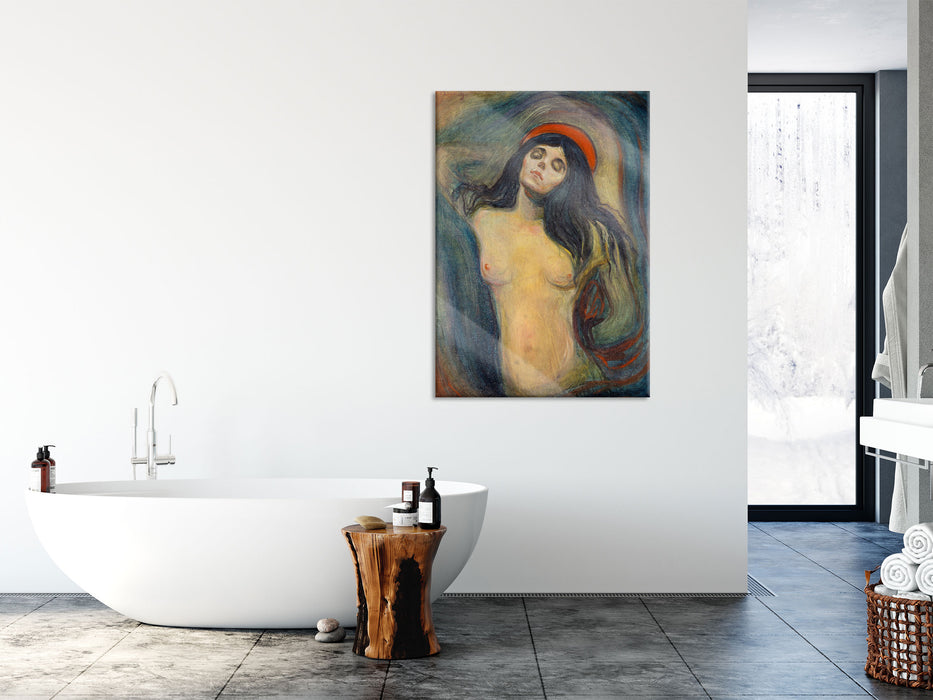 Edvard Munch - Madonna, Glasbild