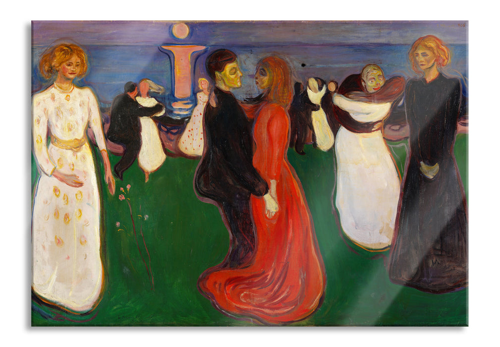 Pixxprint Edvard Munch - Tanz des Lebens, Glasbild