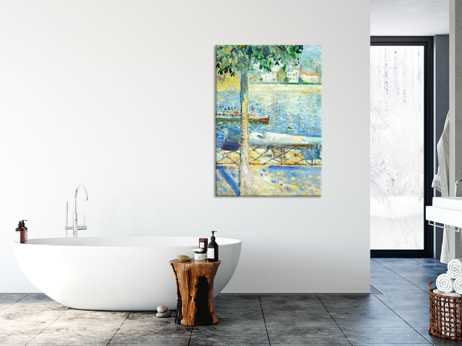 Edvard Munch - Die Seine bei Saint-Cloud, Glasbild