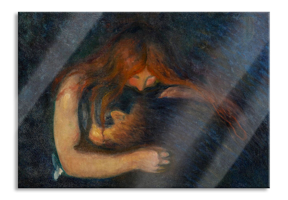 Edvard Munch - Vampir, Glasbild