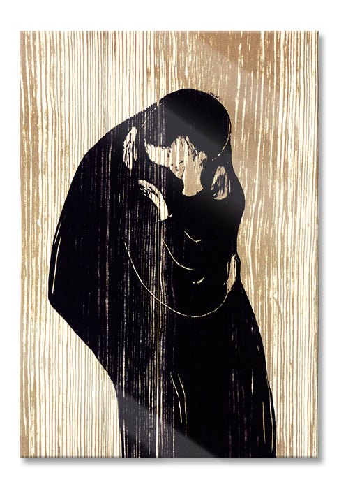 Pixxprint Edvard Munch - Kuss IV, Glasbild