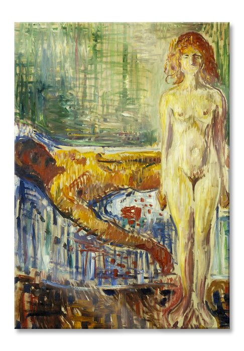 Pixxprint Edvard Munch - Der Tod des Marat II, Glasbild