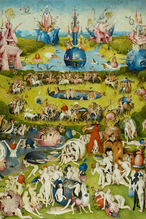 Hieronymus Bosch - Der Garten der Lüste IV, Glasbild