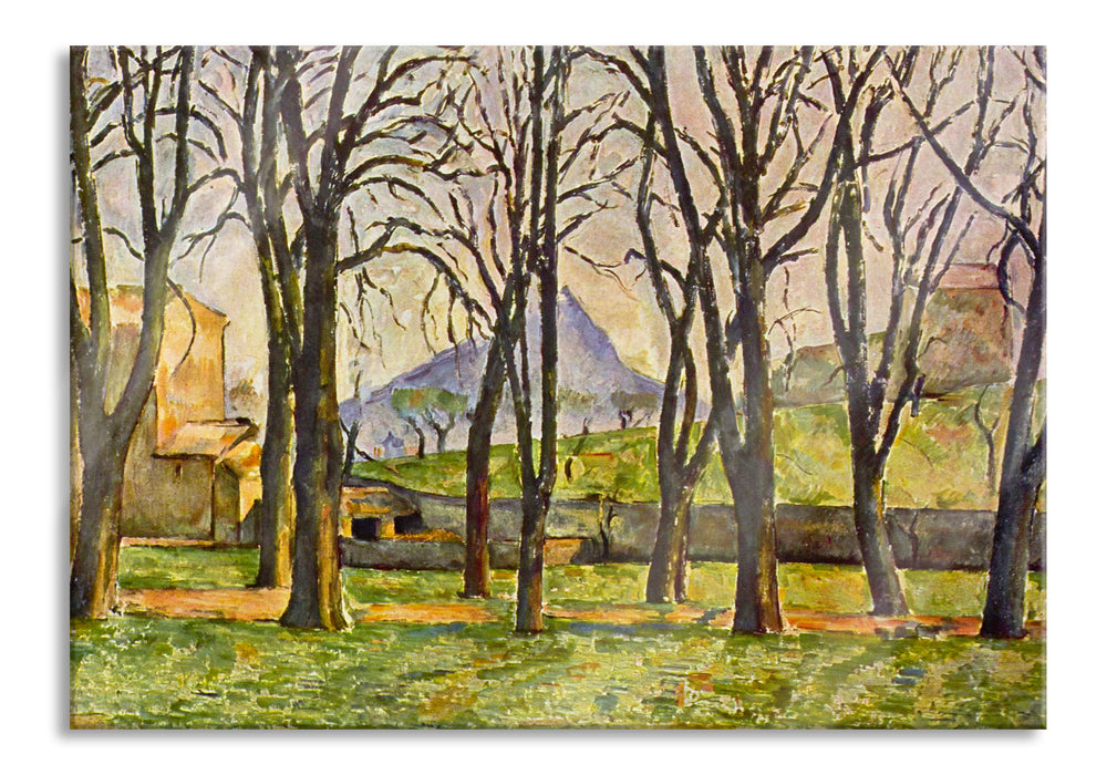 Paul Cézanne  - Jas de Bouffan III, Glasbild