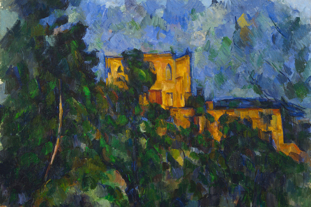 Paul Cézanne  - Château Noir, Glasbild