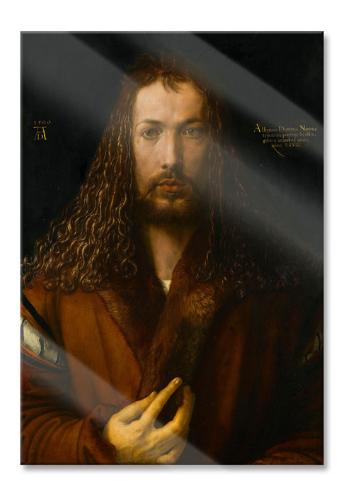 Pixxprint Albrecht Dürer - Selbstbildnis , Glasbild