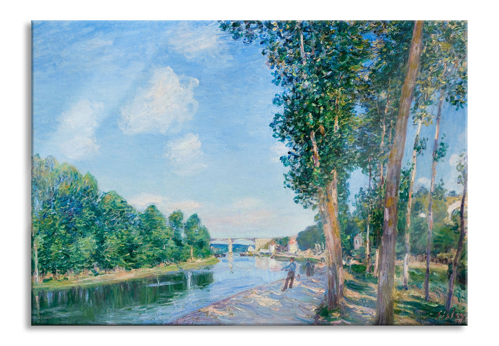 Pixxprint Alfred Sisley - Saint Mammès June Sunshine, Glasbild