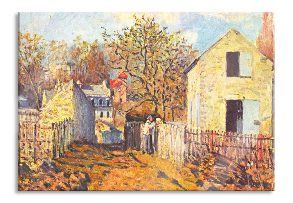 Alfred Sisley - Village de Voisins, Glasbild