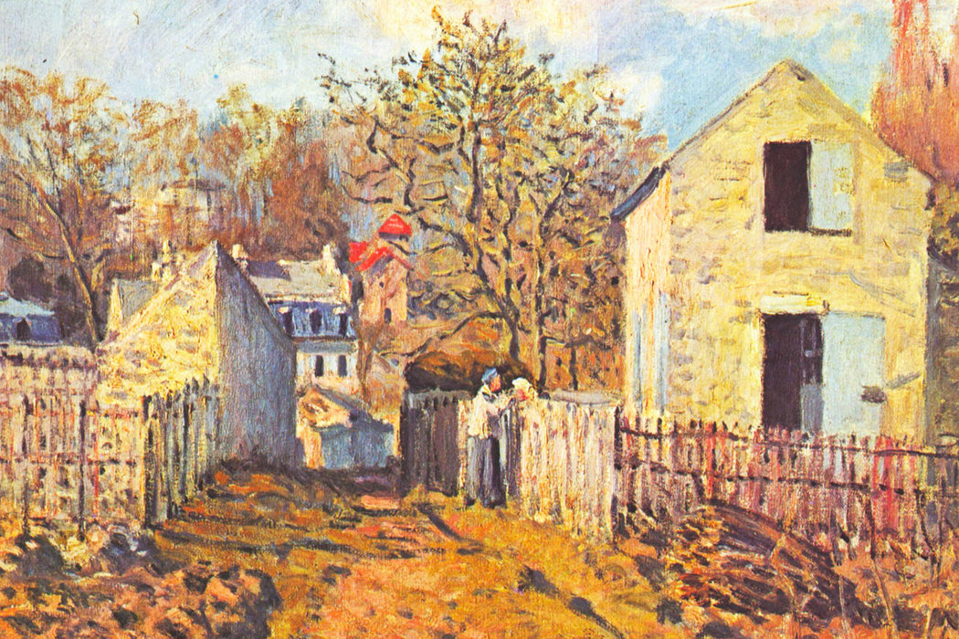 Alfred Sisley - Village de Voisins, Glasbild