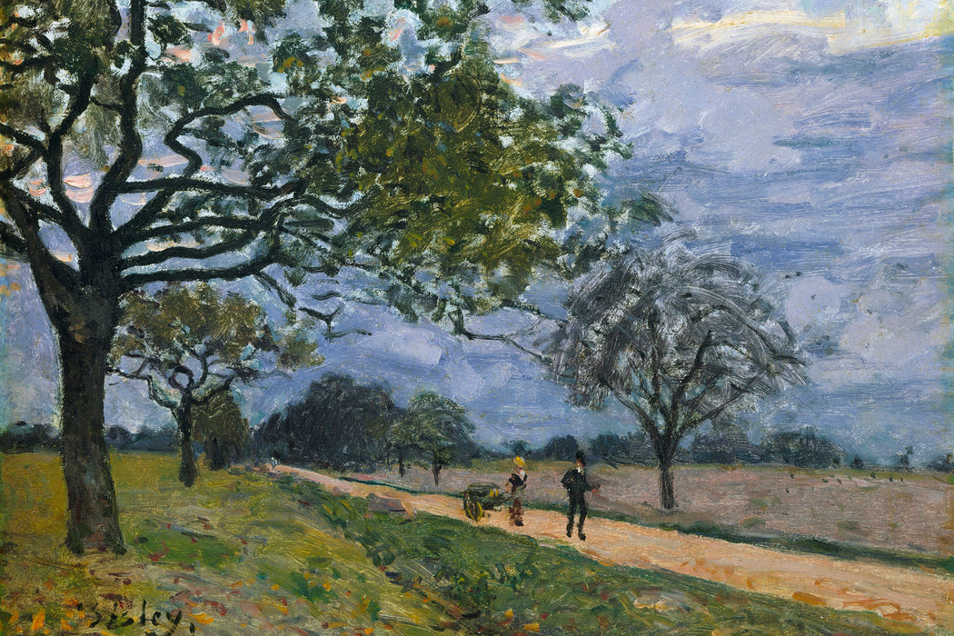 Alfred Sisley - The Road from Versailles to Louvecienne, Glasbild