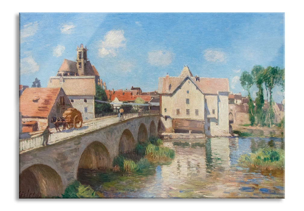 Alfred Sisley - Le pont de Moret, Glasbild