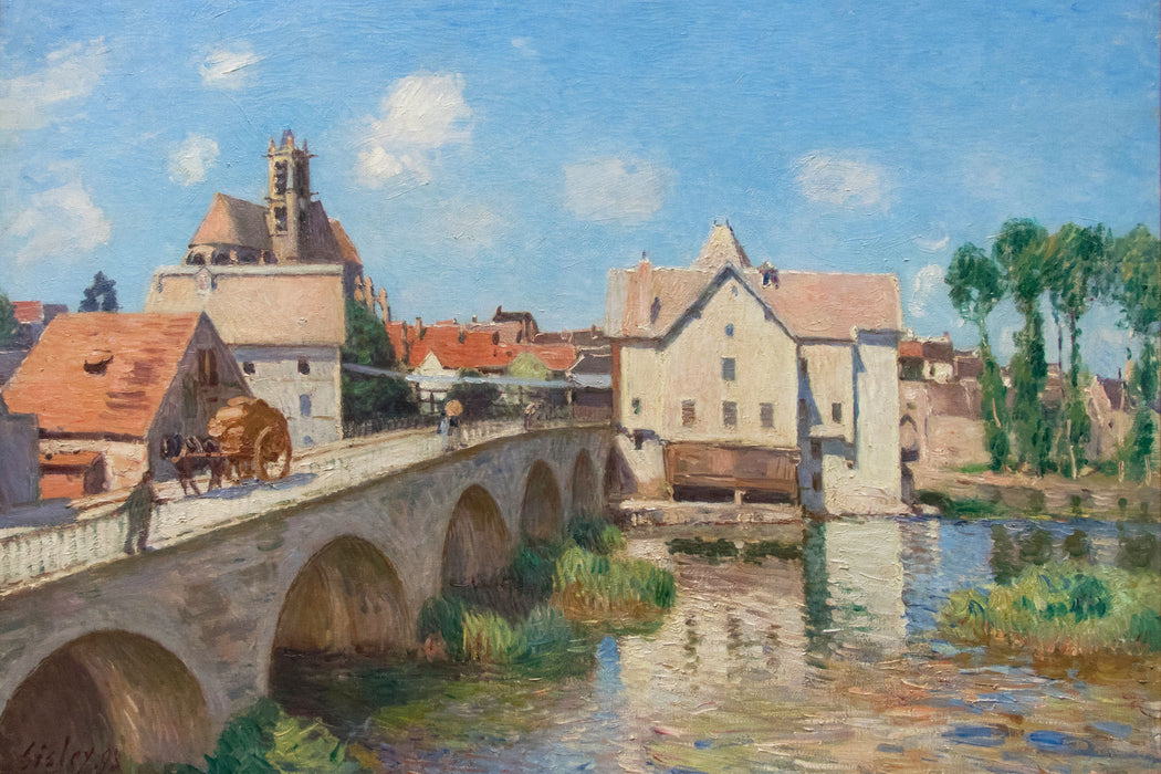 Alfred Sisley - Le pont de Moret, Glasbild