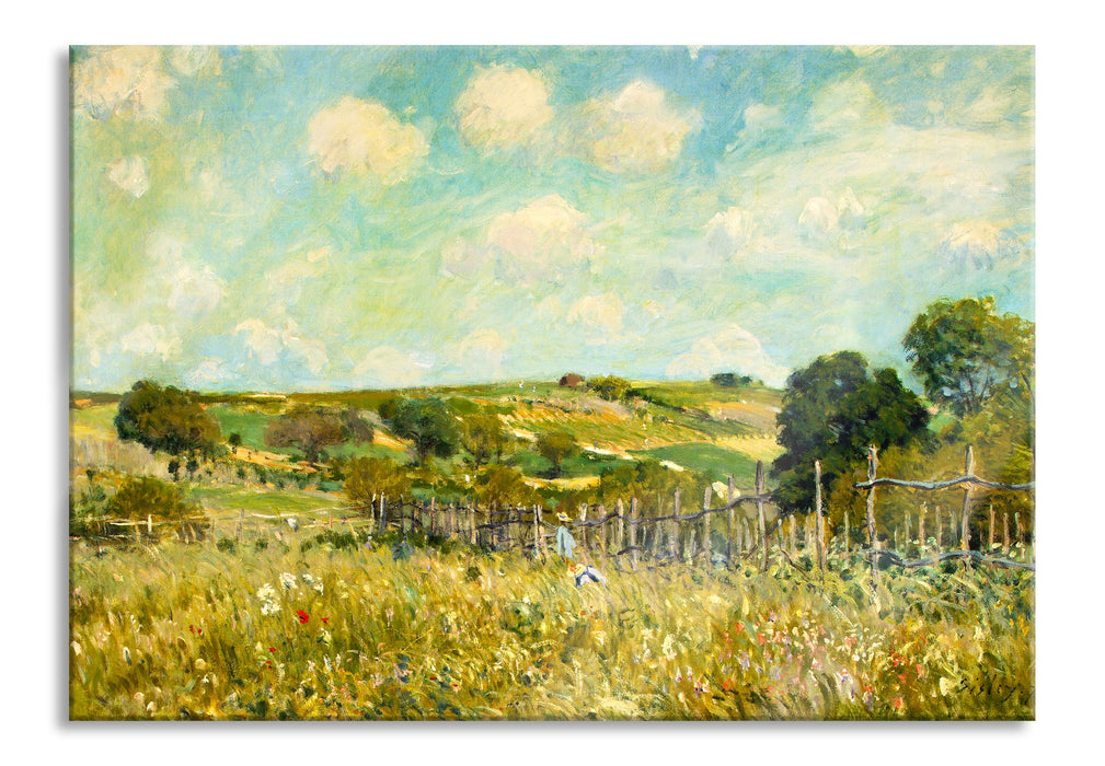 Pixxprint Alfred Sisley - Meadow , Glasbild