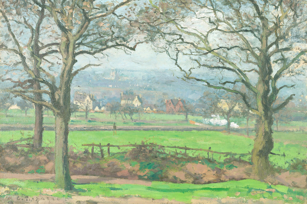 Camille Pissarro - Near Sydenham Hill Looking towards, Glasbild