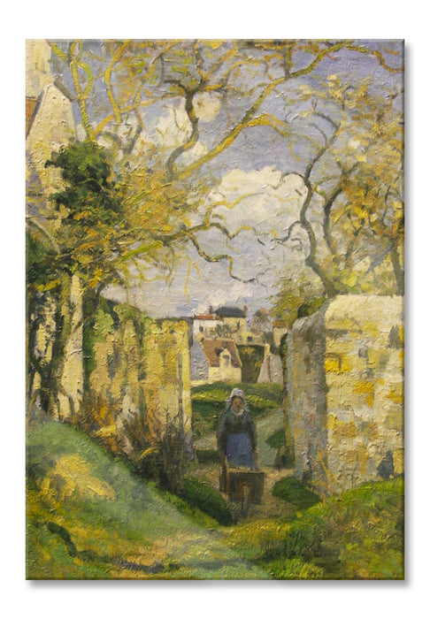 Pixxprint Camille Pissarro - Landscape from Pontoise , Glasbild