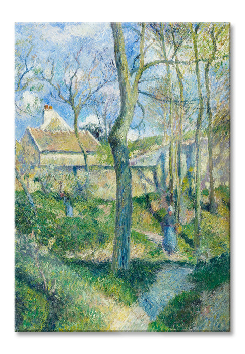 Camille Pissarro - The Path to Les Pouilleux Pontoise, Glasbild
