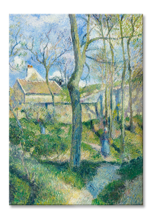 Pixxprint Camille Pissarro - The Path to Les Pouilleux Pontoise, Glasbild