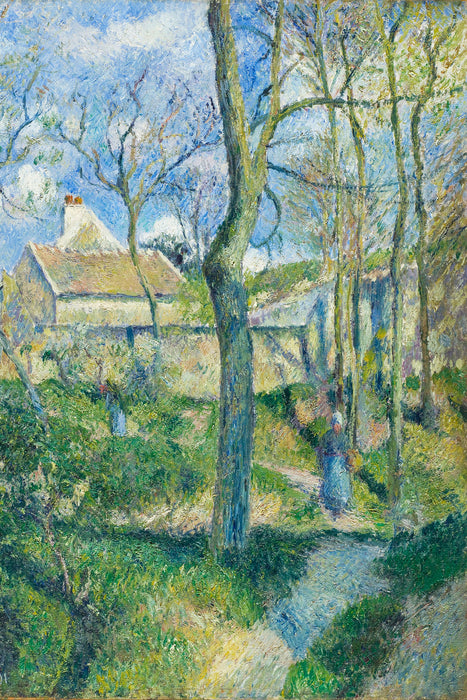 Camille Pissarro - The Path to Les Pouilleux Pontoise, Glasbild