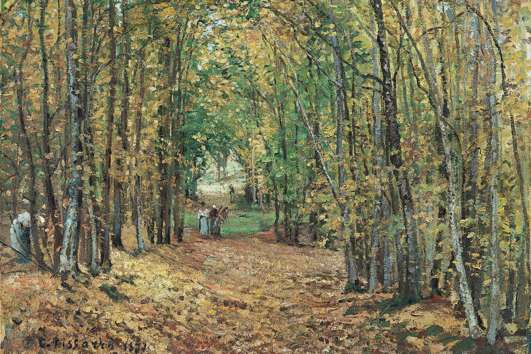 Camille Pissarro - Allée dans le parc de Marly, Glasbild