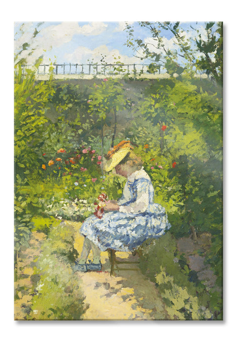Pixxprint Camille Pissarro - JEANNE PISSARRODITE MINETTEASSIS, Glasbild