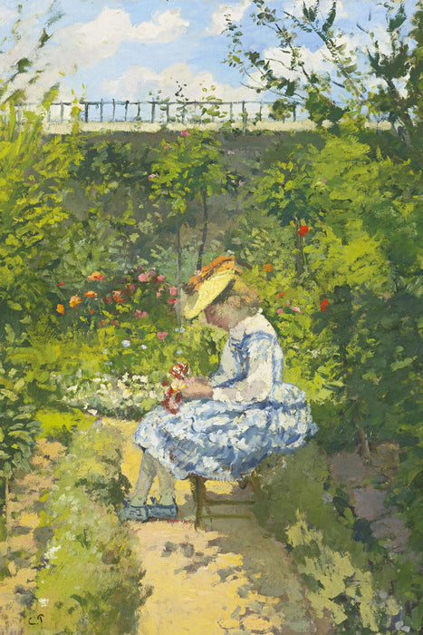 Camille Pissarro - JEANNE PISSARRODITE MINETTEASSIS, Glasbild