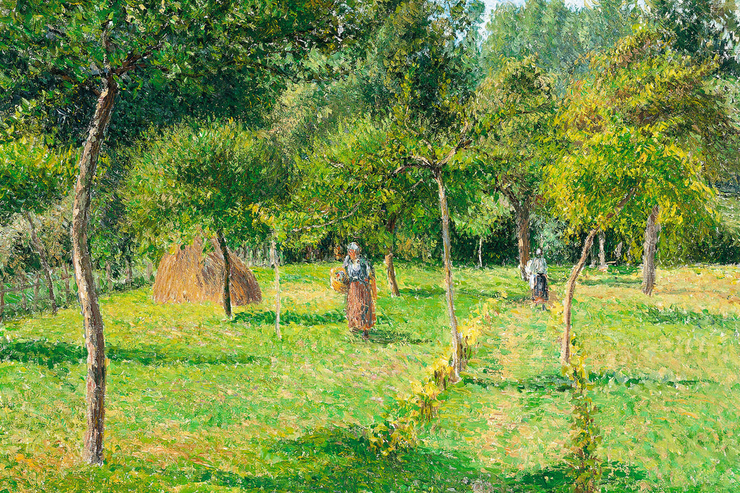 Camille Pissarro - Le jardin à Éragny, Glasbild
