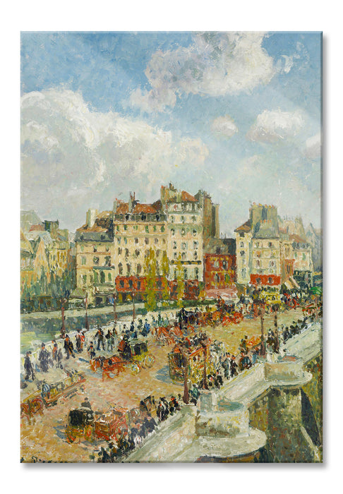 Camille Pissarro - The Pont Neuf, Glasbild