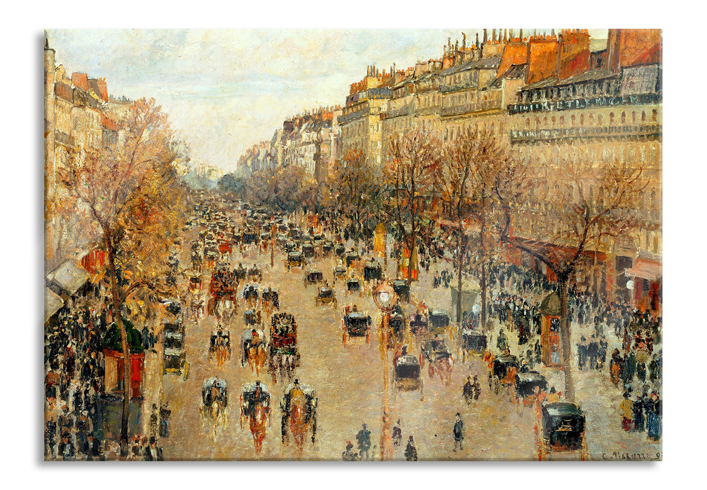 Pixxprint Camille Pissarro - Boulevard Montmartre, Glasbild