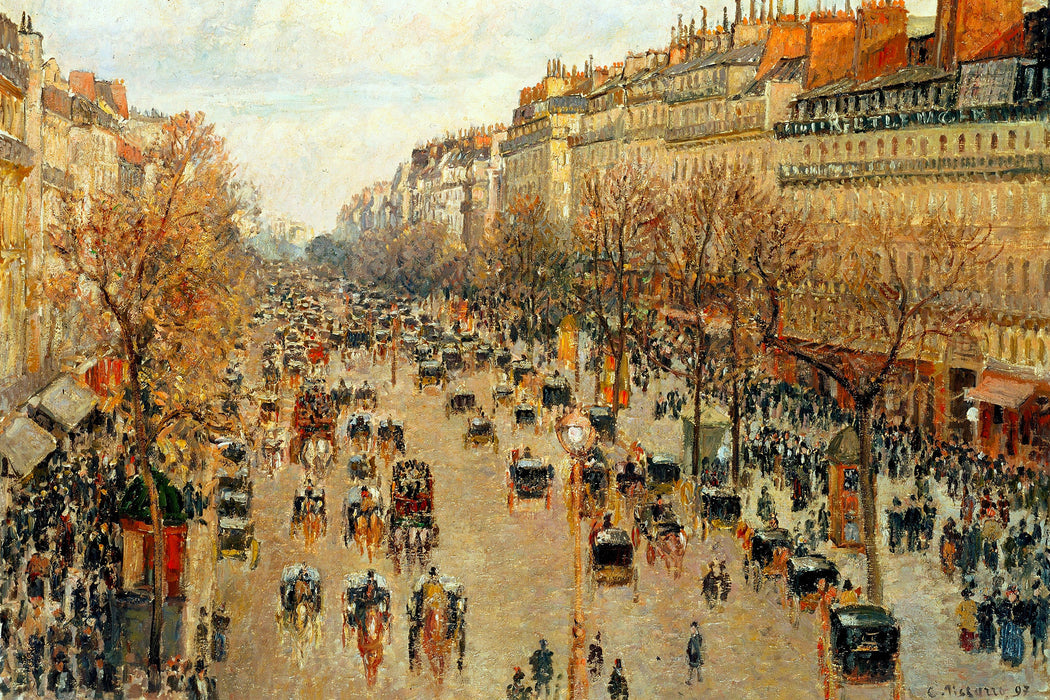 Camille Pissarro - Boulevard Montmartre, Glasbild