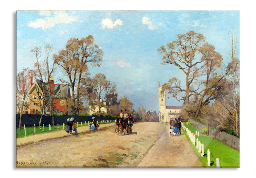Camille Pissarro - The Avenue Sydenham , Glasbild