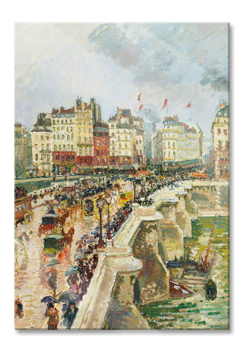 Pixxprint Camille Pissarro - Pont Neuf, Glasbild