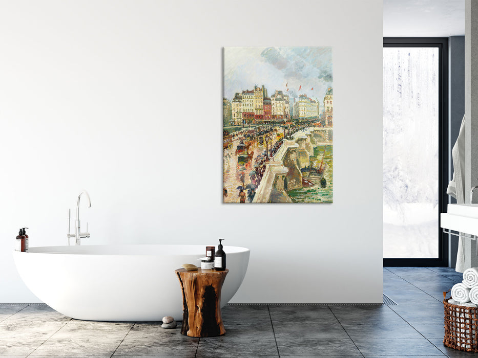 Camille Pissarro - Pont Neuf, Glasbild