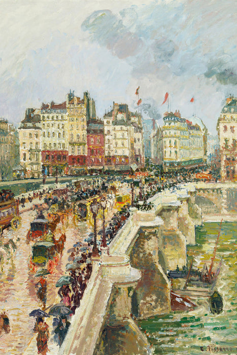 Camille Pissarro - Pont Neuf, Glasbild