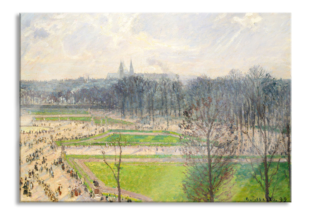 Camille Pissarro - The Garden of the Tuileries II, Glasbild