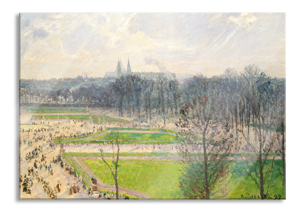 Pixxprint Camille Pissarro - The Garden of the Tuileries II, Glasbild
