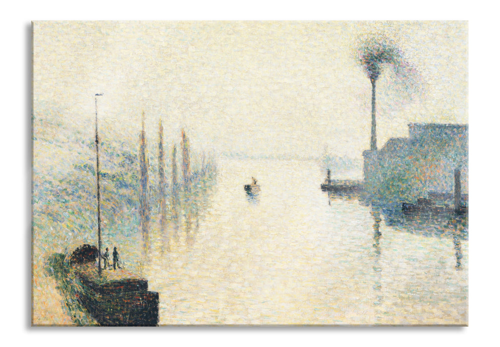 Camille Pissarro - L'Île Lacroix RouenThe Effect of, Glasbild