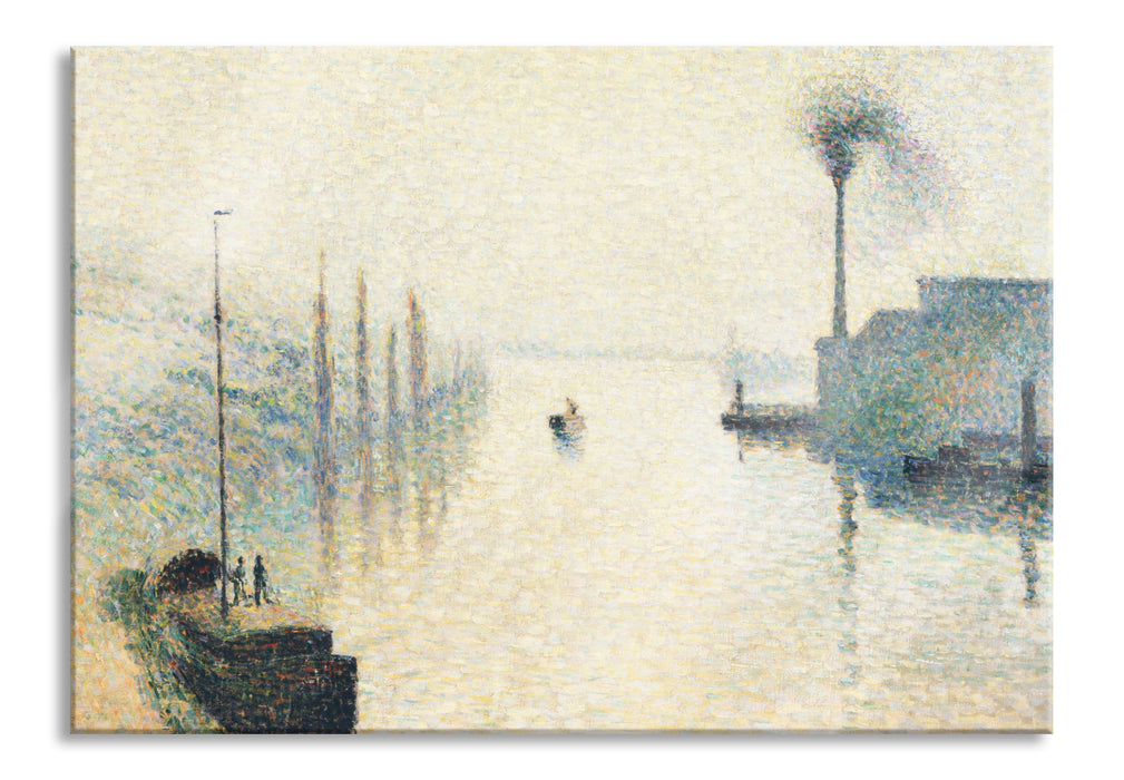 Pixxprint Camille Pissarro - L'Île Lacroix RouenThe Effect of, Glasbild