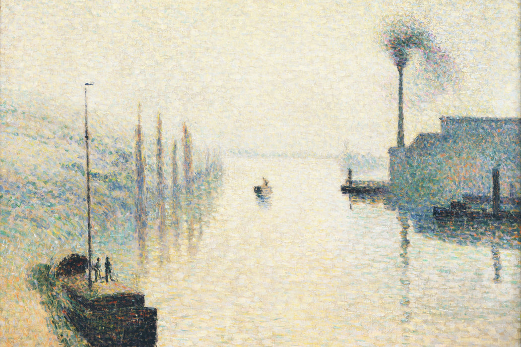 Camille Pissarro - L'Île Lacroix RouenThe Effect of, Glasbild